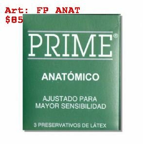 Preservativo Prime Anatomico, Sexshop En Cordoba