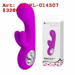 Vibrador con estimulacion clitorial y carga USB, Sexshop En Cordoba